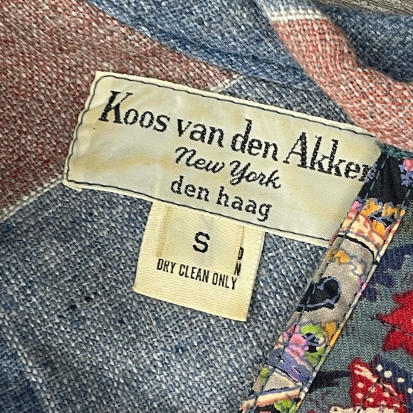 Vintage 1980s Patchwork Koos Van Den Akken New York Dress - Small - Picture 12 of 12